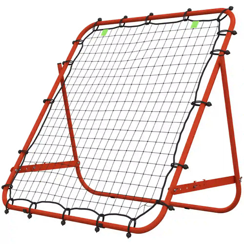 Volleyball Rebounder Net, Adjustable Soccer Rebounder, Baseball Training Aid, Red
