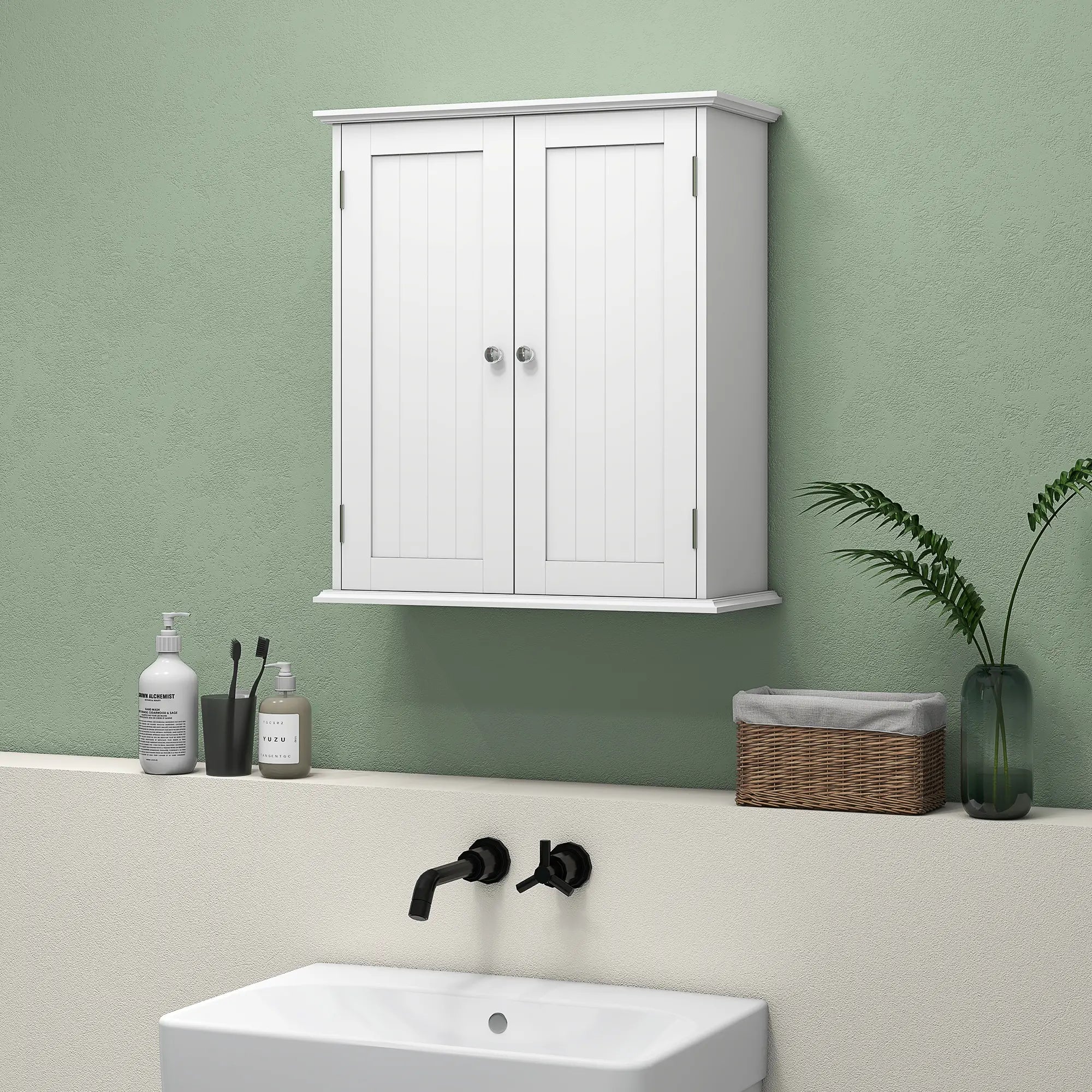 Bathroom Medicine Cabinet, 2 Doors, Adjustable Shelf, Over Toilet Wall Mounted Cabinets at Gallery Canada