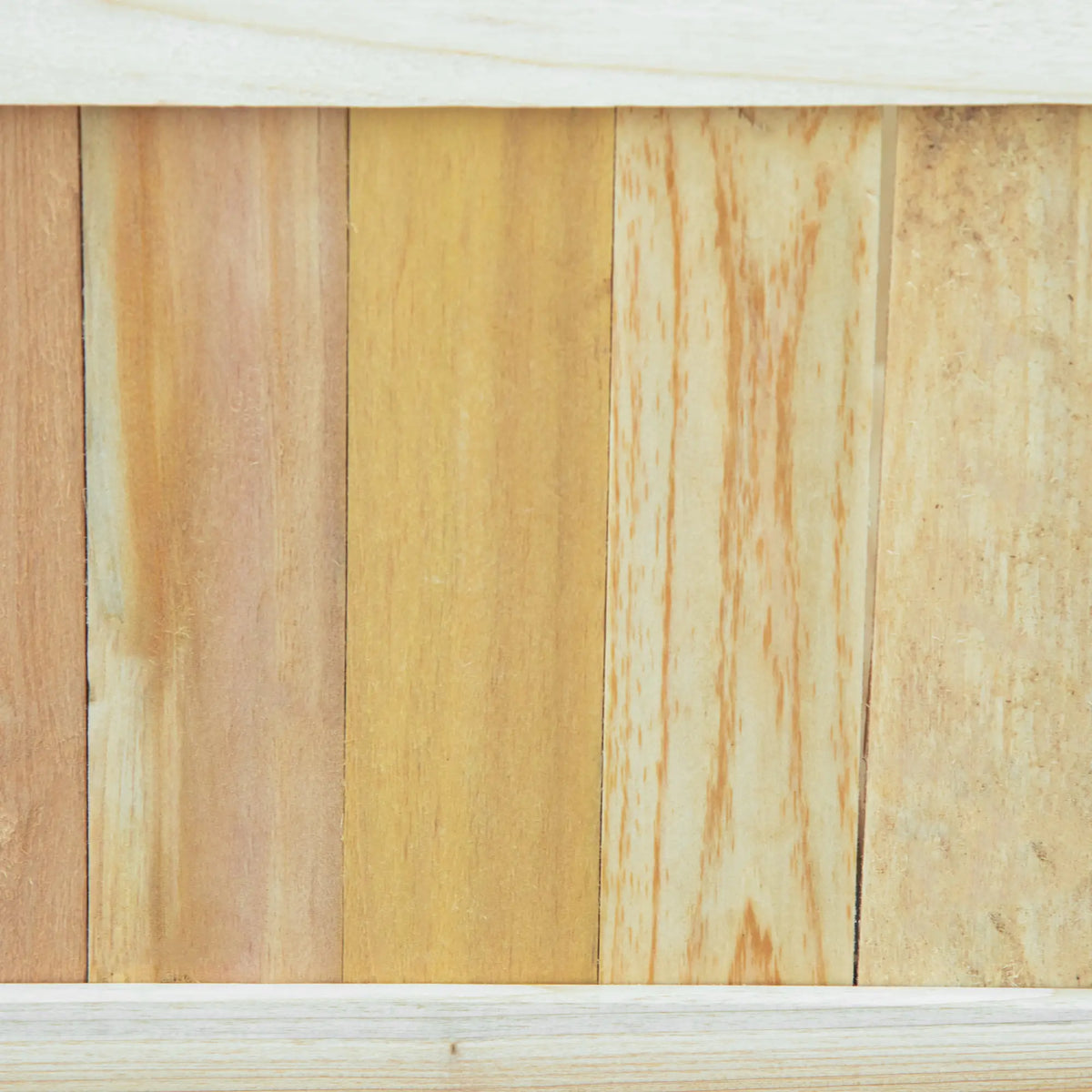 Foldable Elevated Planter Box, Wooden Raised Garden Bed, 27.5 x 11.75, Natural Wooden Planter Boxes at Gallery Canada