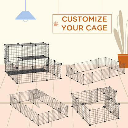 Small Animal Cage, Rabbit Guinea Pig Playpen, 31 Panels, 41.3" x 41.3" x 27.6" Houses & Habitats at Gallery Canada