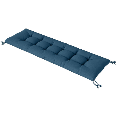 Patio Lounge Chair Cushion, UV50+ with Straps, 78 x 25.6 inch, Blue