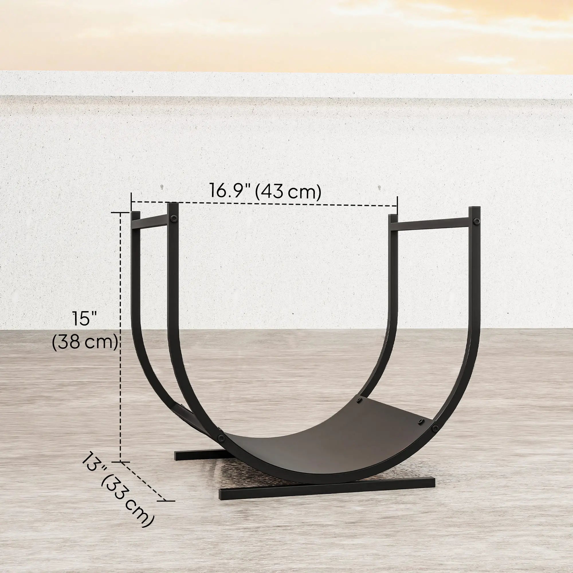 Firewood Rack, 17 Inch Heavy Duty Log Holder, Indoor Outdoor Storage Firewood Racks at Gallery Canada