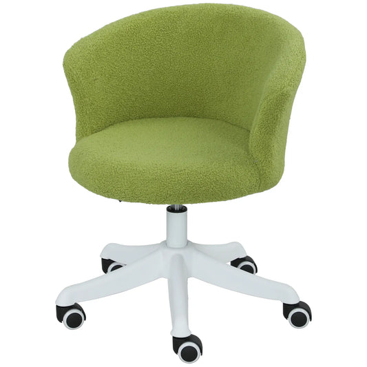 Armless Office Chair, Adjustable Height, Swivel Wheels, Mid Back, Light Green Task Chairs Light Green at Gallery Canada