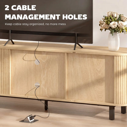 TV Stand Cabinet For 50 Inches, Storage Shelves, Oak Tone TV Stands at Gallery Canada