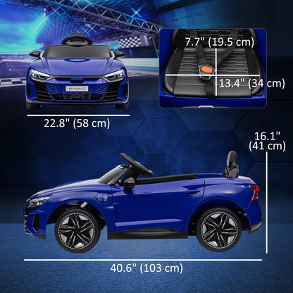 12V Kids Ride On Car, Battery Powered Electric Car, Remote Control, Navy Blue Electric Toy Cars at Gallery Canada