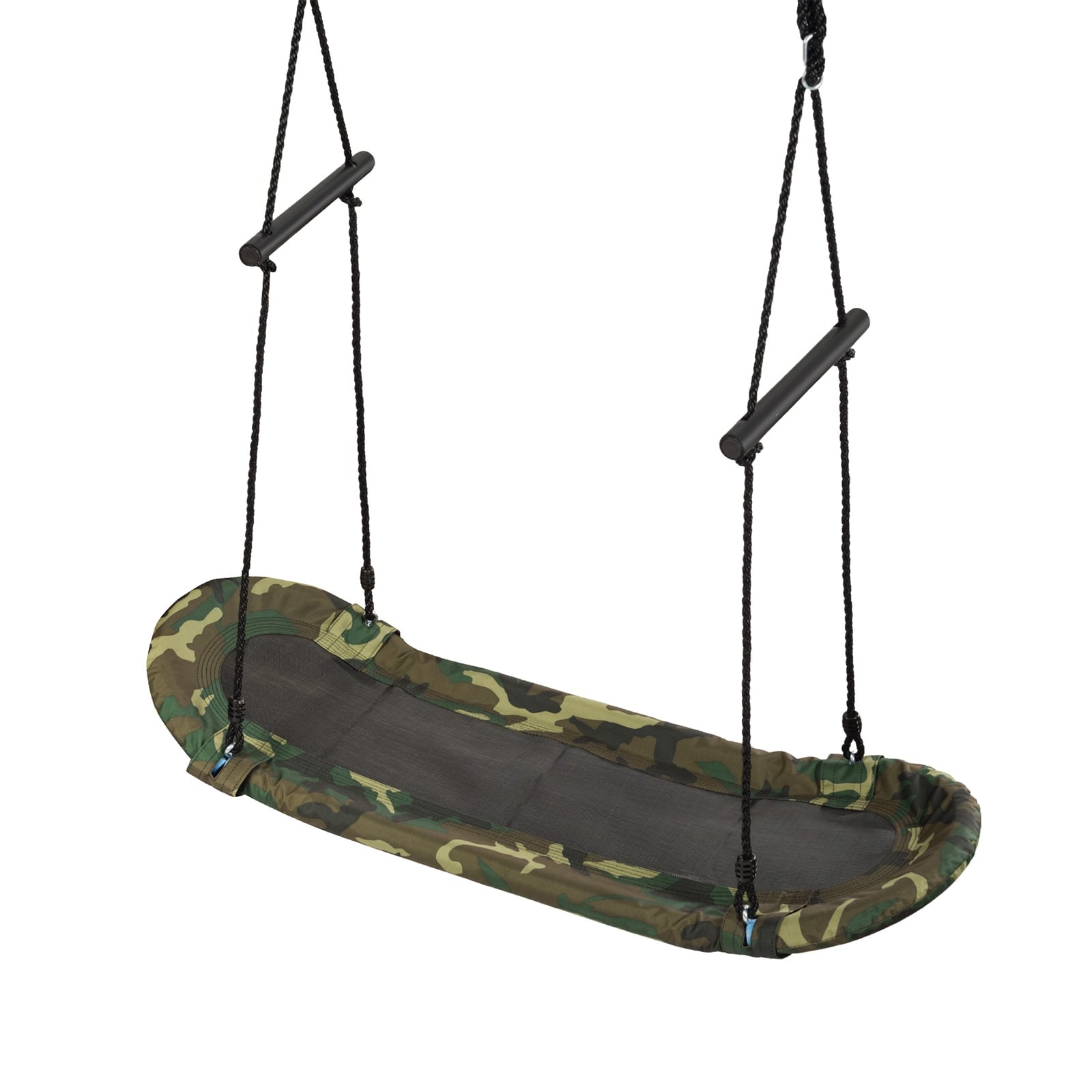 Kids Saucer Tree Swing, Oval Platform with Handle, Camouflage Swing & Playsets at Gallery Canada