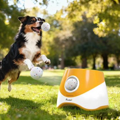 Automatic Dog Ball Launcher With 5 Etpu Balls, Orange Dog Agility Training Equipment at Gallery Canada