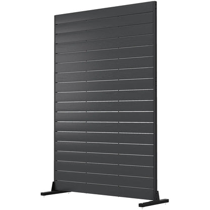 Outdoor Privacy Screen, 47.2" x 68.5" HDPE Panel With Stand, Black Side Awnings Black at Gallery Canada
