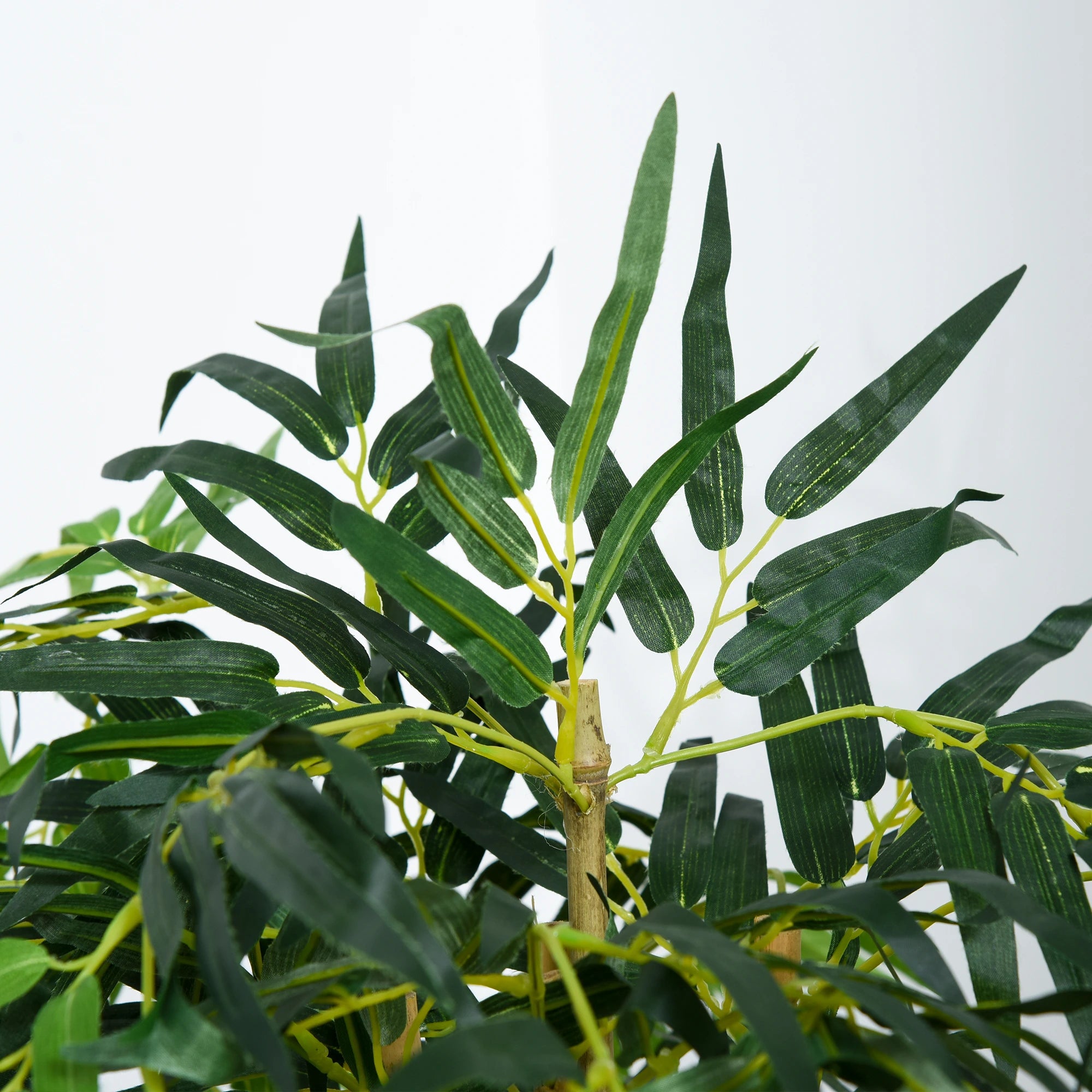 5FT Artificial Bamboo Tree, 1095 Leaves, Nursery Pot, Indoor, Green Artificial Trees at Gallery Canada