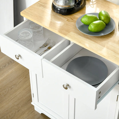 Sideboard Buffet Cabinet, 27" Kitchen Storage, Adjustable Shelf, White Storage Cabinets at Gallery Canada