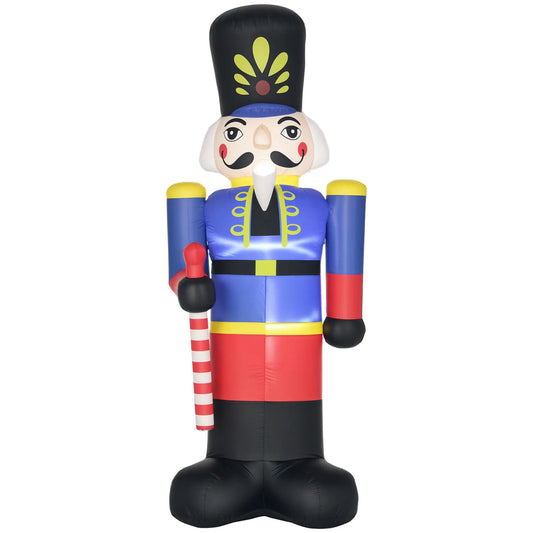Christmas Outdoor 8ft Inflatable Walnut Soldier, LED Decor Christmas Inflatables Multi Colour at Gallery Canada
