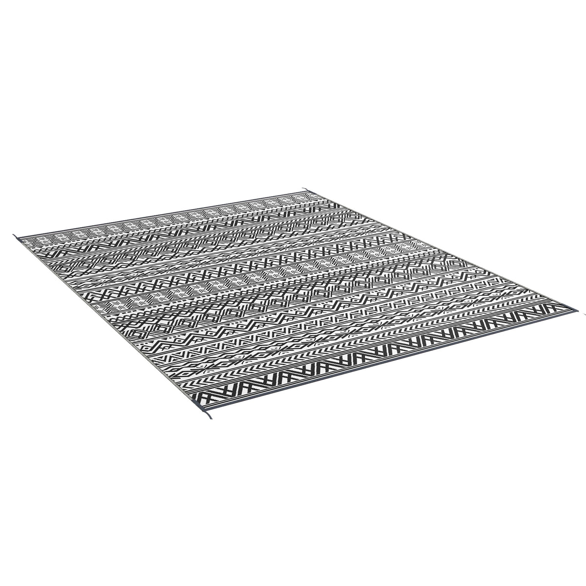 Reversible Outdoor Rug, Waterproof, 8' x 10', Grey Cream White Outdoor Reversible Rugs Options at Gallery Canada