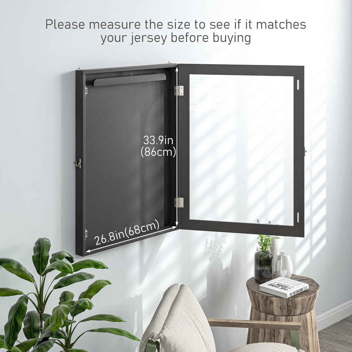 28" x 35" Hockey Jersey Frame, Basketball Football Baseball, Black Jersey Display Cases at Gallery Canada