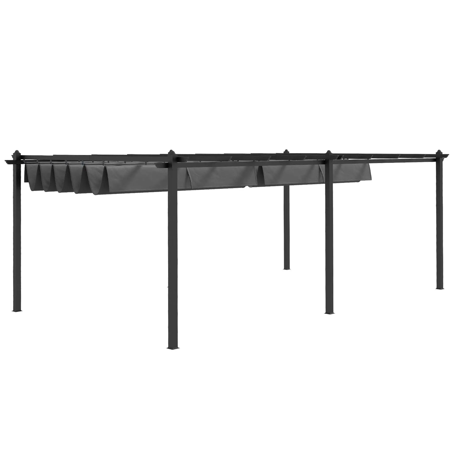 11.7' x 19.6' Retractable Pergola Canopy, For Grill, Patio, Garden, Aluminum Pergolas at Gallery Canada