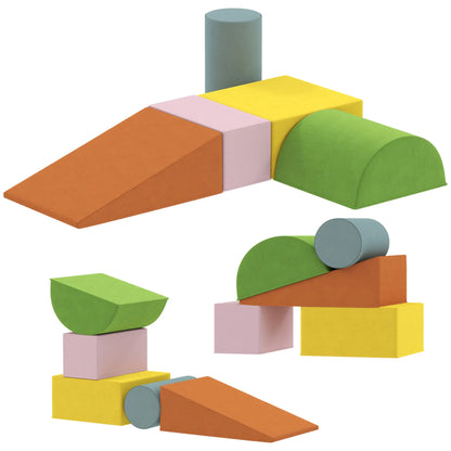 Toddler Climbing Toys, Indoor Play Set, Crawling Sliding, Orange/Green Kids Gym & Playmats Pink, Green, Yellow, Orange, Light Blue at Gallery Canada