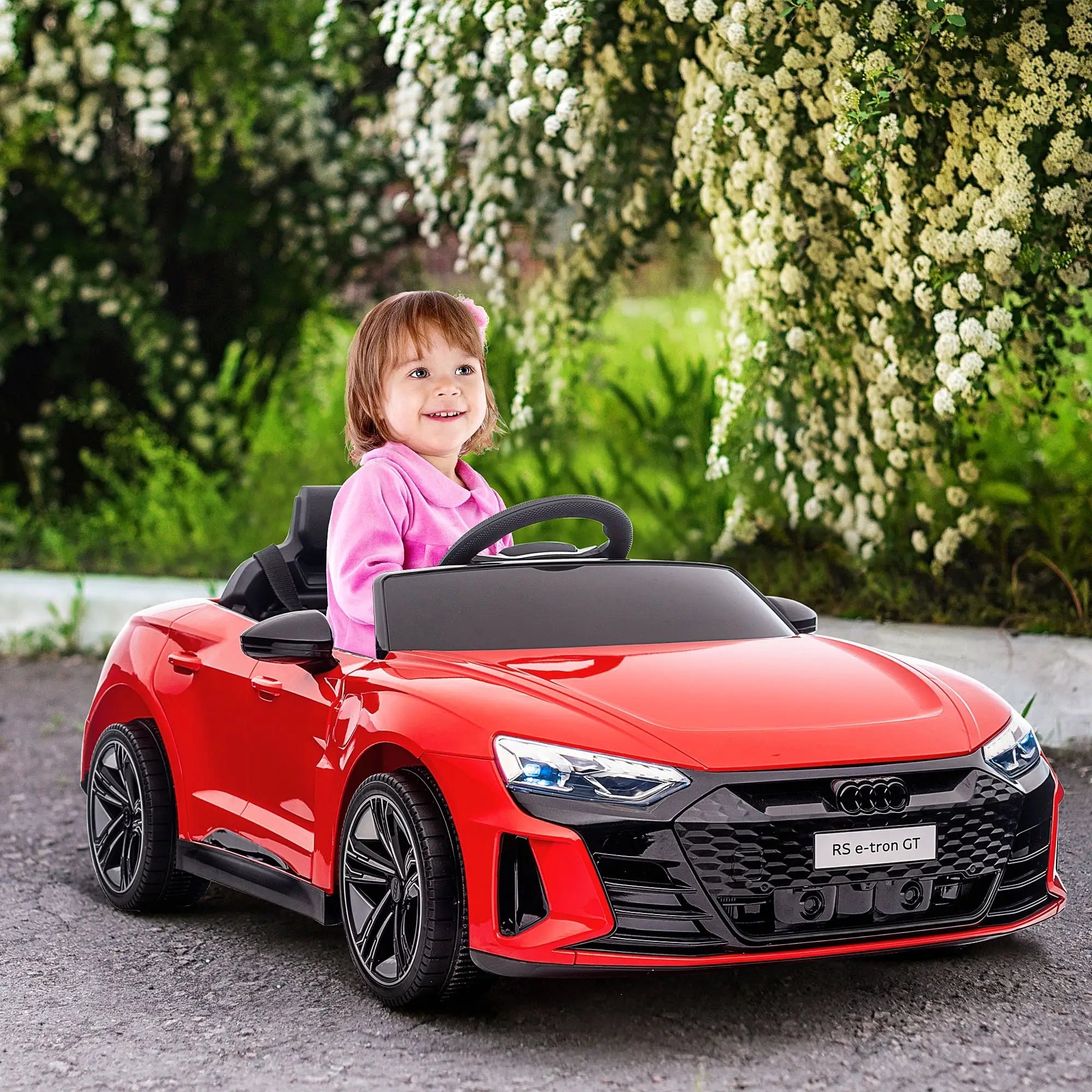 12V Ride-On Car with Remote Control, 3.1 MPH, Red Electric Toy Cars at Gallery Canada