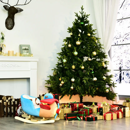 Wooden Rocking Horse Plane, Plush Seat, Sound, Red Rocking Horses at Gallery Canada