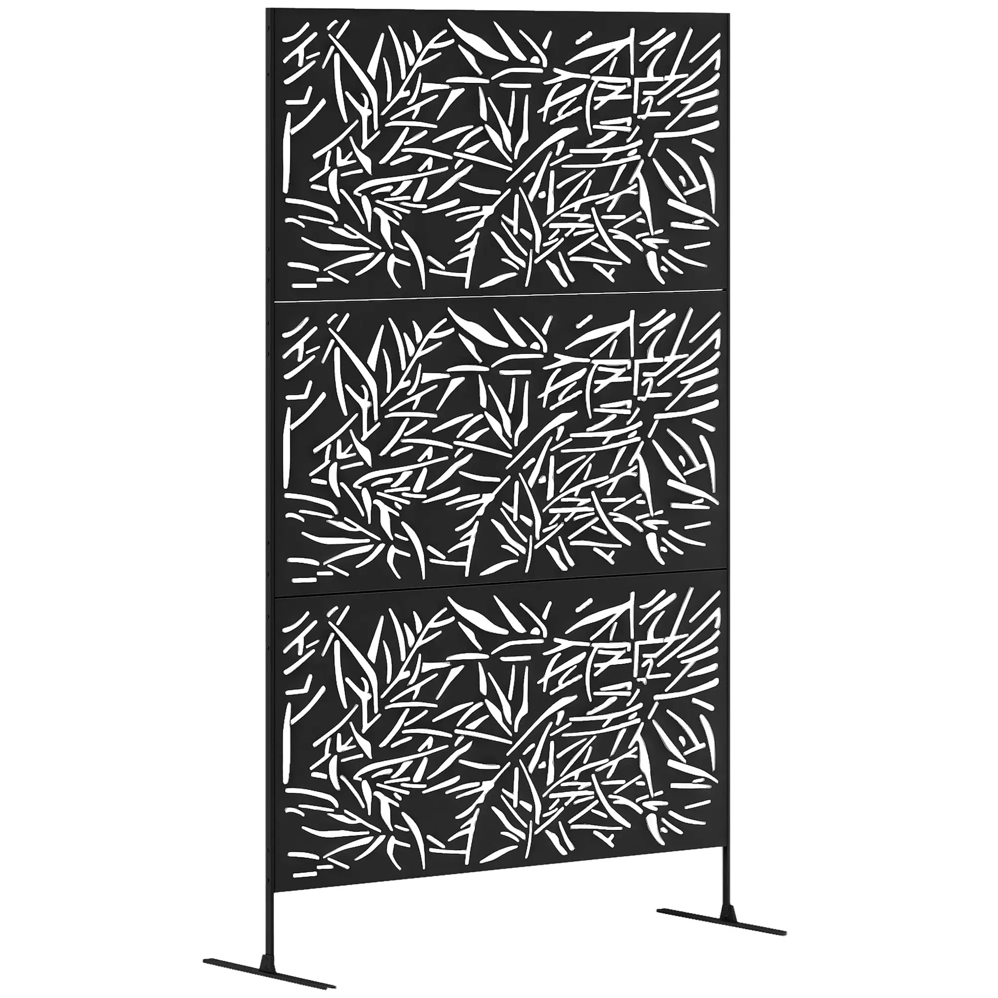 Metal Privacy Screen Freestanding Divider, 78