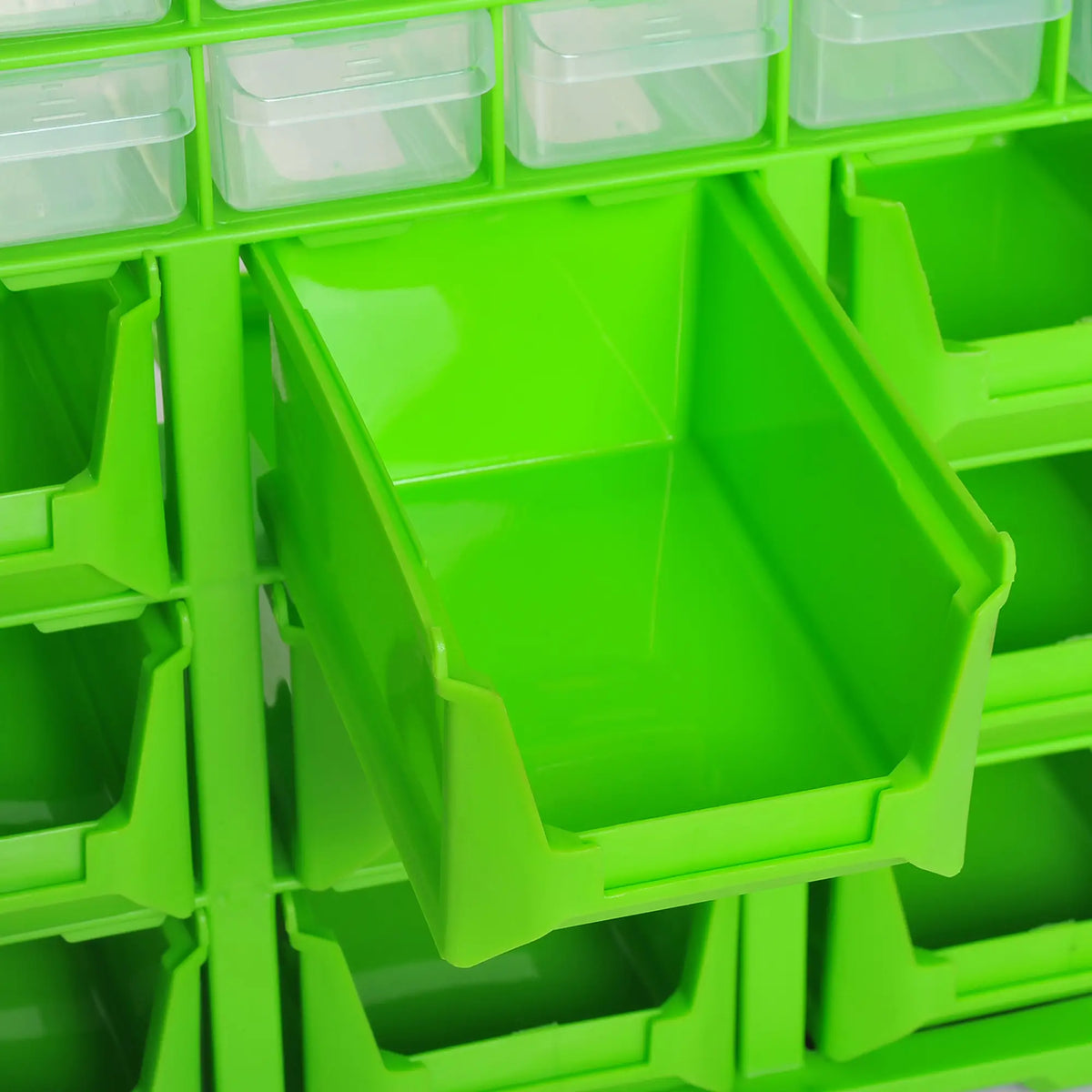 Plastic 39 Drawer Parts Organizer, Wall Mount Storage Cabinet, Green Tool Organizers at Gallery Canada