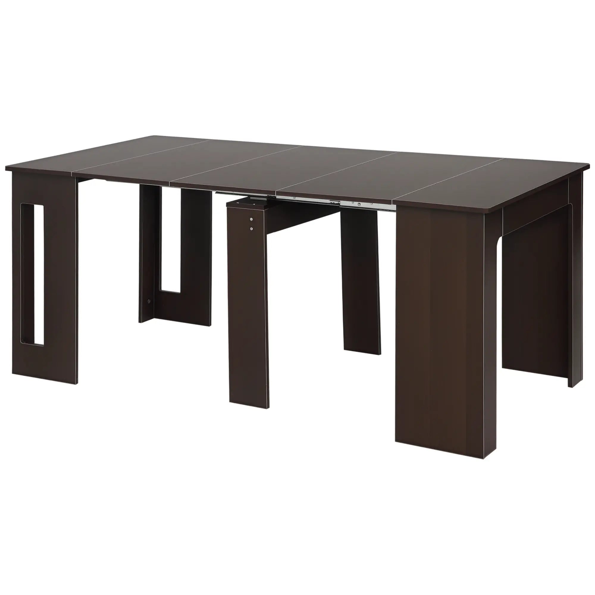Extendable Dining Table, Expandable Kitchen Table, Seats 6, Dark Brown Bar Tables & Dining Tables Dark Brown at Gallery Canada