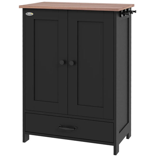 Dog Food Storage Container, Adjustable Panel, Hooks, Medium Size, Black Dog Bowls Black, Rustic Brown at Gallery Canada