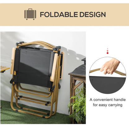 Set Of 2 Folding Camping Chairs Portable, Black Picnic Tables & Camping Chairs at Gallery Canada