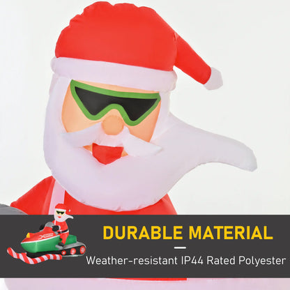 5.2ft Inflatable Santa Claus with Snowmobile, LED Lighted Christmas Inflatables at Gallery Canada