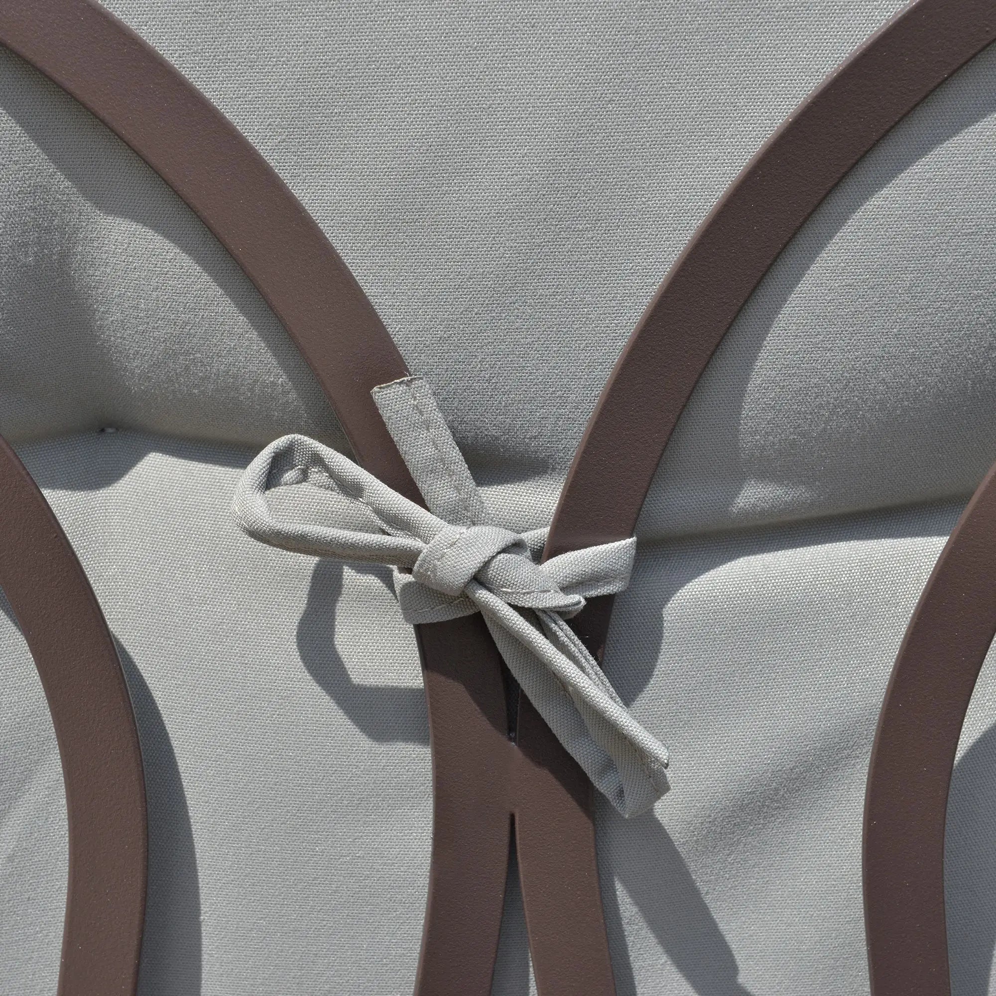 3-Person Steel Canopy Swing, Cushioned Seat, Light Grey Patio Swings with Stand at Gallery Canada