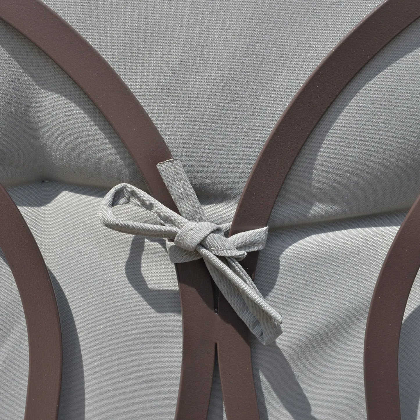 3-Person Steel Canopy Swing, Cushioned Seat, Light Grey Patio Swings with Stand at Gallery Canada