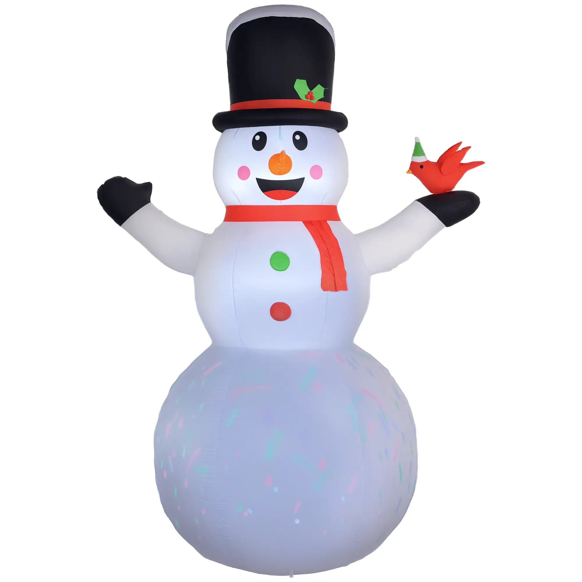 12FT Inflatable Snowman, Rotating LED Light, Indoor Outdoor Decor Christmas Inflatables at Gallery Canada