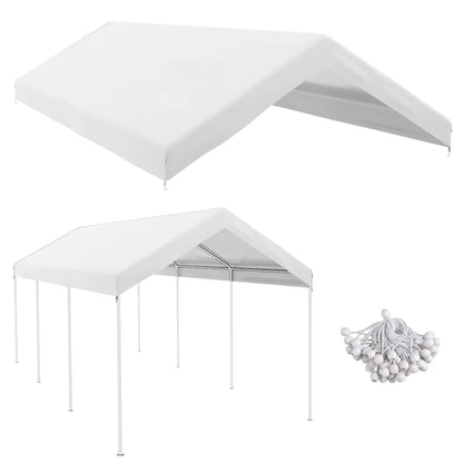 Carport Replacement Canopy 10x20ft, White Gazebo Canopy Replacement at Gallery Canada