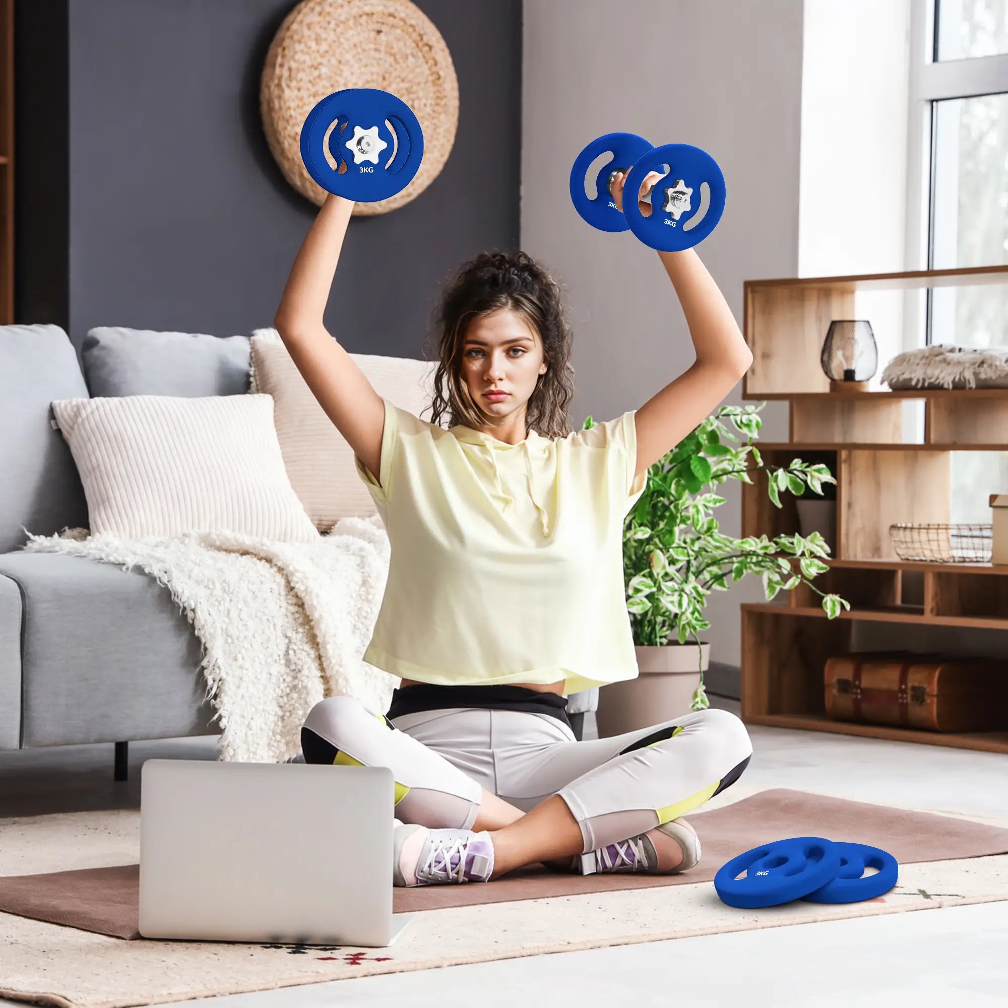 2 x 6.6lbs Weight Plates, 1
