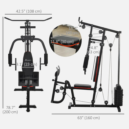 Home Gym Weights Machine, Multi Gym Lat Pulldown, Leg Workout, 99lbs Power Towers at Gallery Canada
