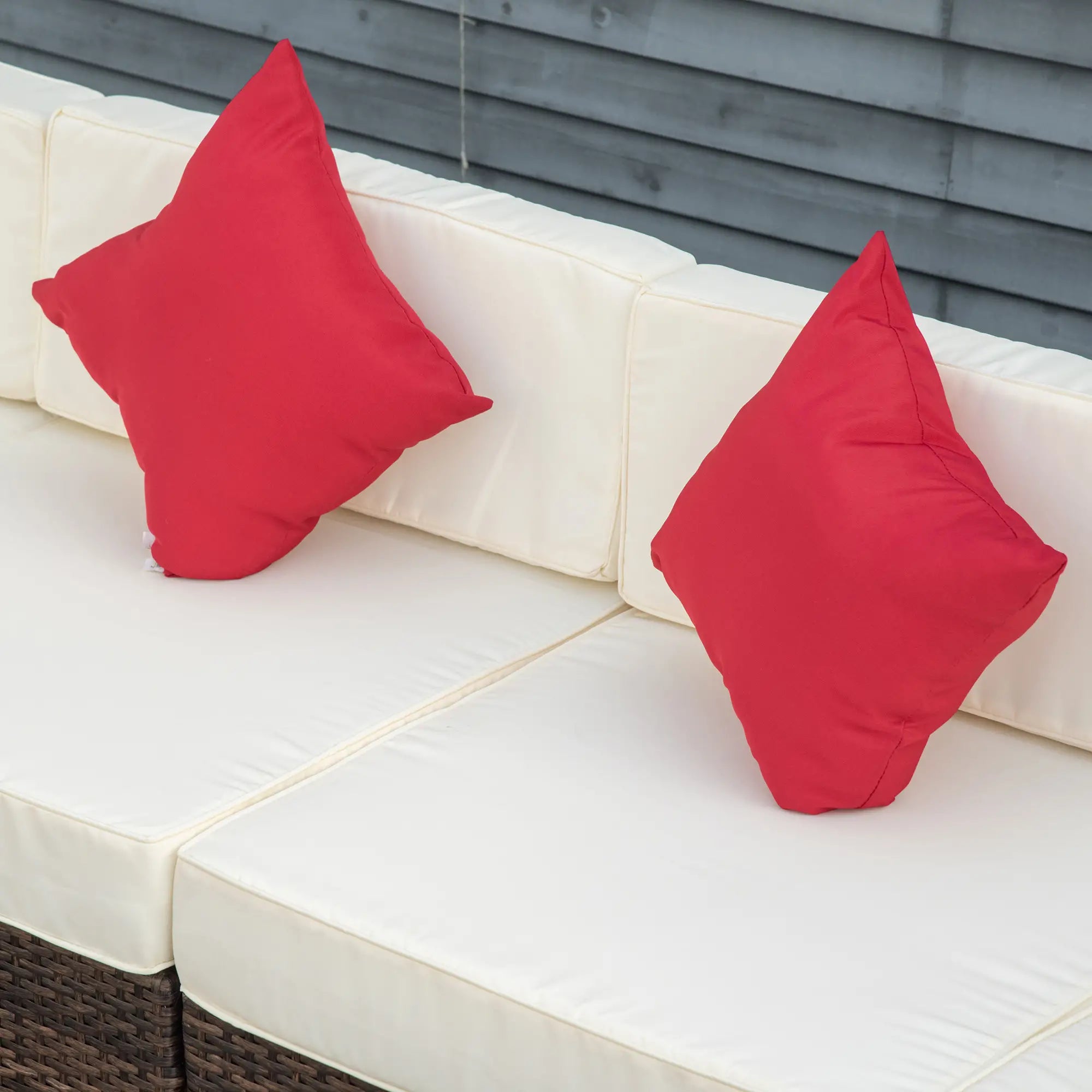9-Piece Wicker Patio Furniture Set, with Cushion, Cream White Patio Furniture Sets at Gallery Canada