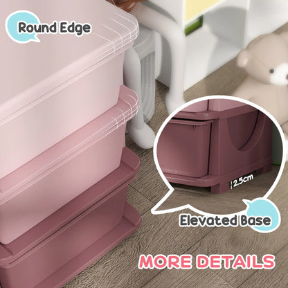 3 Tier Toy Organizer, 9 Plastic Drawers, Pink Baby & Kids Storage at Gallery Canada