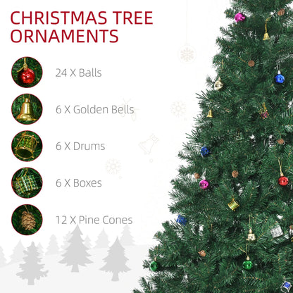 7ft Artificial Christmas Tree, Holiday Party Decoration, Green Artificial Christmas Trees at Gallery Canada