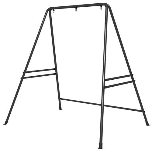 Hammock Chair Stand, Heavy Duty Metal Frame, Indoor Outdoor Use, Black