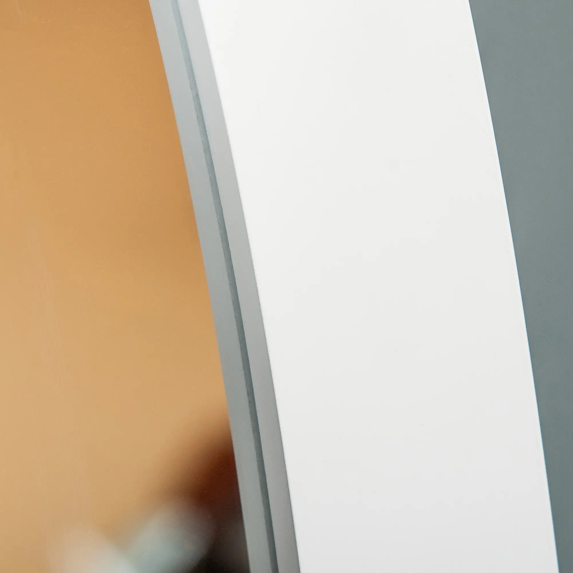 Full Length Floor Mirror, Adjustable Angle Oval Frame, White Full Length Mirrors at Gallery Canada