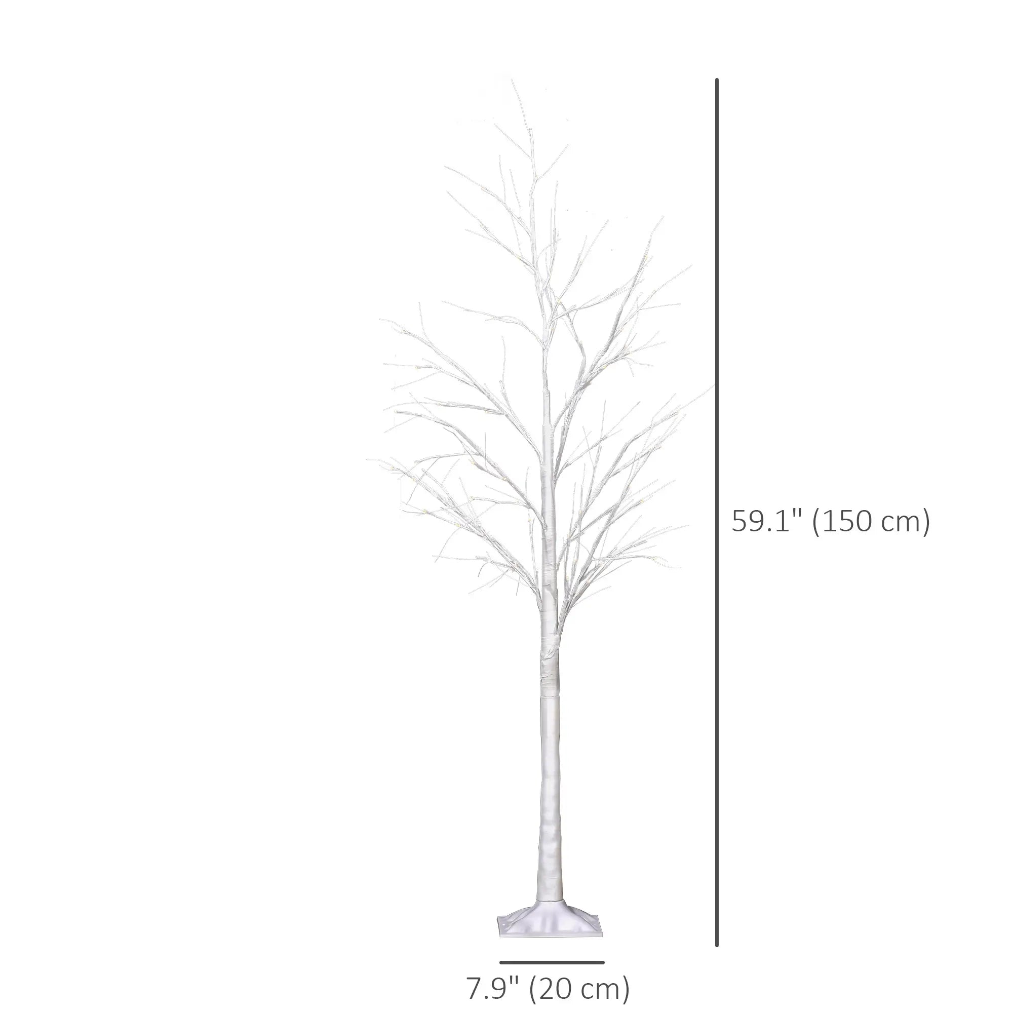 5FT Garden Birch Tree Light, 58 Warm LEDs, 8 Modes, Indoor Outdoor Artificial Tree Light at Gallery Canada