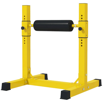 Bulgarian Split Squat Stand, 12-Level Adjustable, Yellow Squat Machine Yellow at Gallery Canada