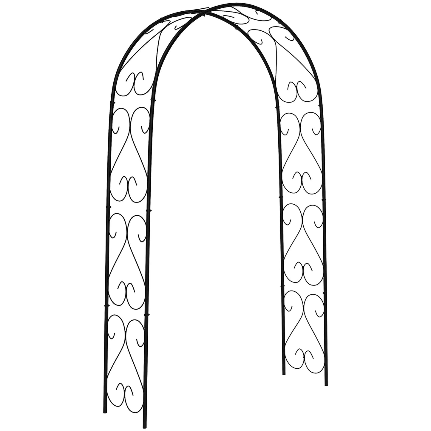 Steel Garden Arch, 7.5' Arbor Trellis for Climbing Plants, Roses Garden Arches at Gallery Canada