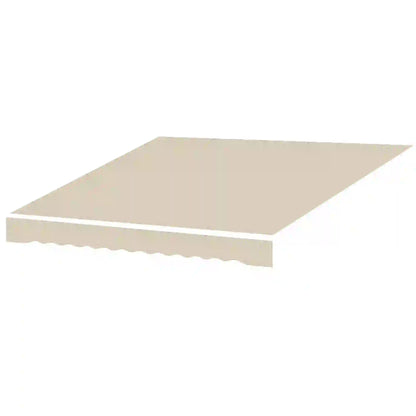 9' x 8' Outdoor Sunshade Canopy, Retractable Awning Fabric, Beige Awning Fabric Replacement Beige at Gallery Canada
