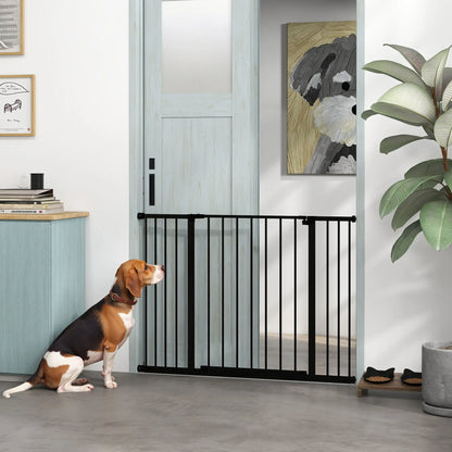 Pressure Fit Dog Gate, 29.9''-42.1'' Width, Black Houses, Kennels & Pens at Gallery Canada