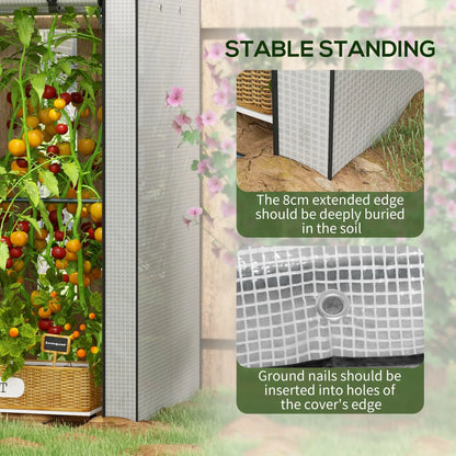 Mini Greenhouse With 4 Wire Shelves, Portable, 39.4" x 31.5" x 59.1", White Mini Greenhouses at Gallery Canada