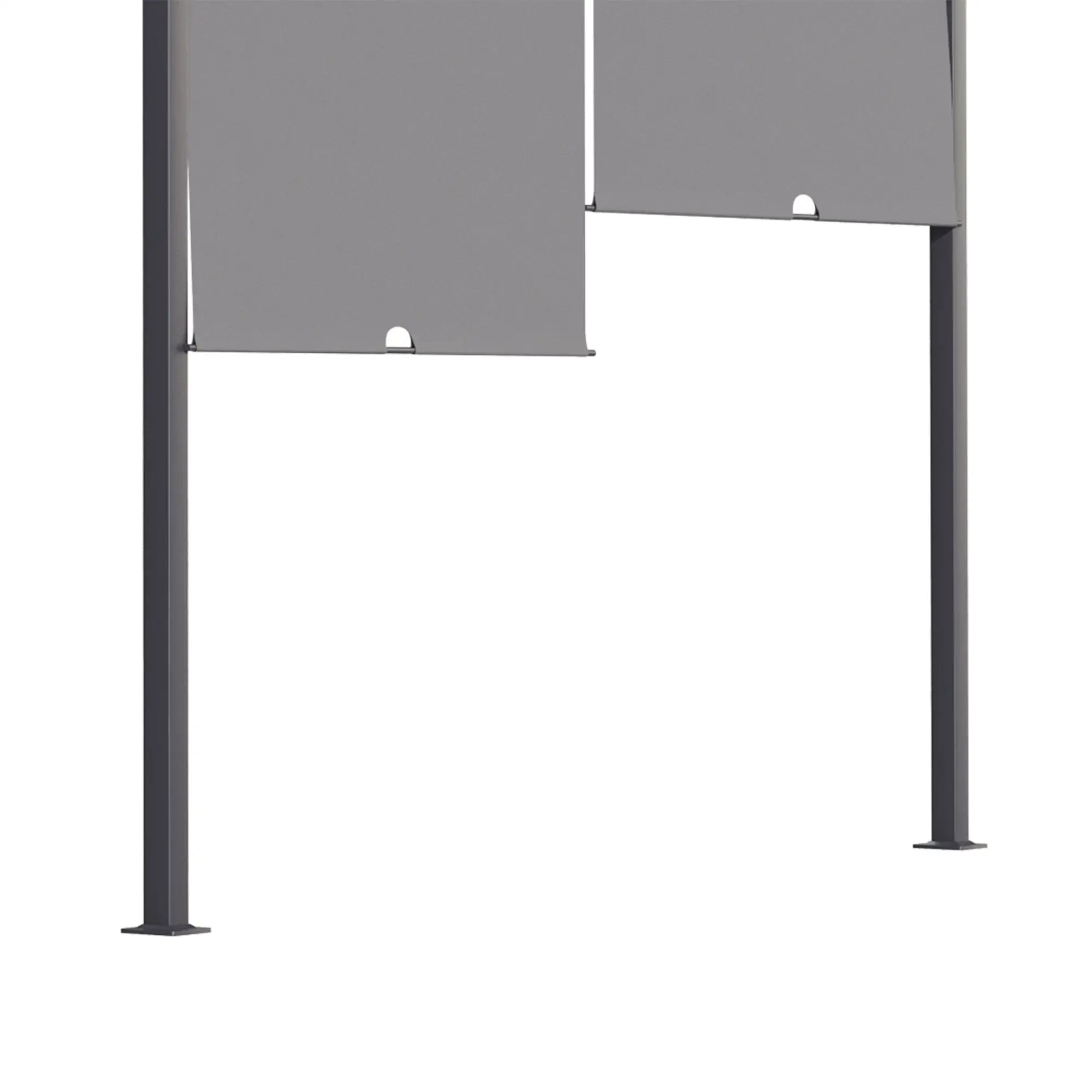 10' x 13' Outdoor Pergola, Sliding Roof, LED Lights, Solar, Dark Grey Pergolas at Gallery Canada