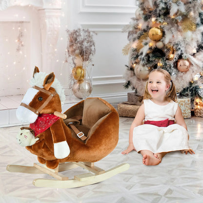 Kids Rocking Horse with Cradlesong, Hand Puppet, 18-36 Months, Brown Rocking Horses at Gallery Canada