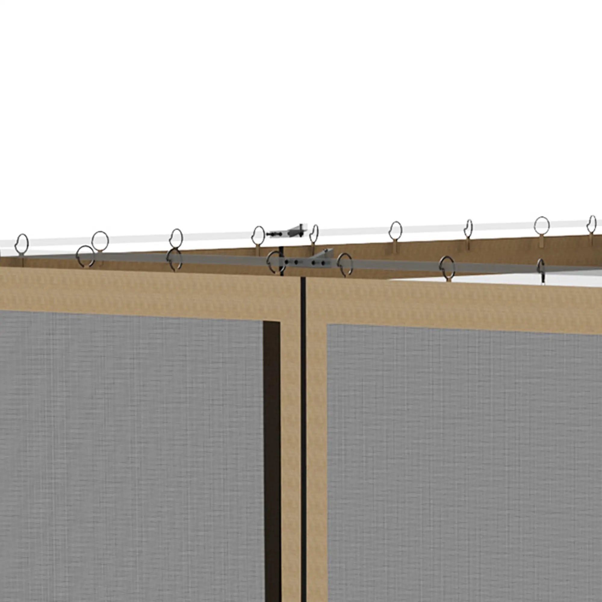 Replacement Mosquito Netting for Gazebo 10' x 10', Khaki, Black Gazebo Sidewalls at Gallery Canada