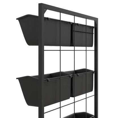 3-Tier Wall Planter With 6 Pots, Indoor Outdoor Hanging Plant Holder Plant Stands at Gallery Canada