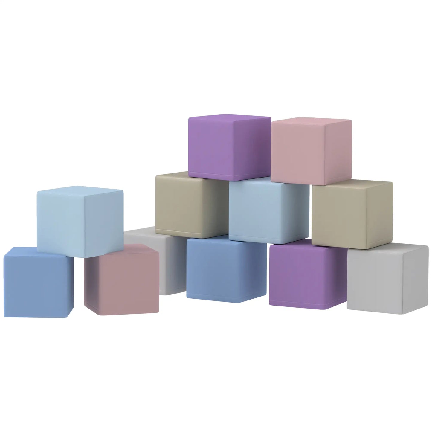 12 Piece Soft Play Blocks, Foam Toy Building Blocks, Multicolours Baby Gym & Playmats Multi Colour at Gallery Canada