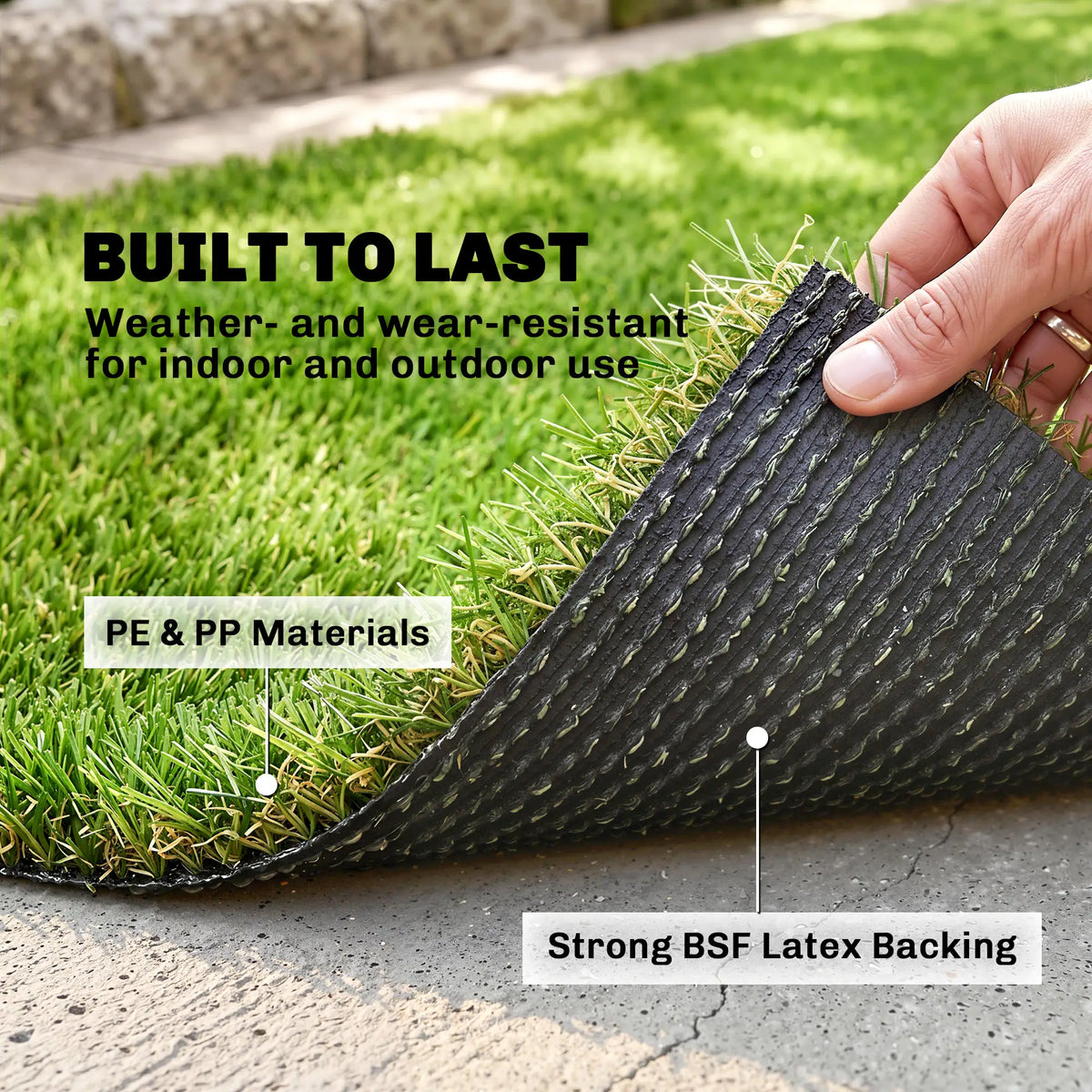 Artificial Grass 10' x 3', UV Protection, Drain Holes, Green Garden Decor at Gallery Canada